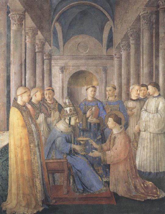 Sandro Botticelli Fra Angelico,Ordination of St Lawrence (mk36)